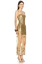 view 2 of 4 Tulle Corset Maxi Dress in Gold