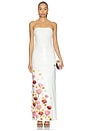 view 1 of 4 Rahul Mishra Sequined Corset Maxi Dress in White
