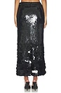 view 4 of 6 Gradient Sequin Skirt in Black
