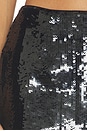 view 6 of 6 Gradient Sequin Skirt in Black
