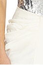 view 6 of 6 Draped Cowl Skirt in Ivory