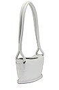 view 3 of 4 Tube Shoulder Flap Bag in White