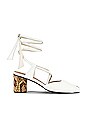 view 1 of 5 Open Toe Strap Sandals in White