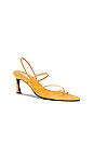 view 2 of 5 3 Strappy Pointed Sandals in Mandarine
