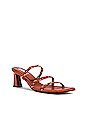 view 2 of 5 French Braid Sandal in Cinnamon & Coral