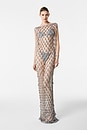 view 1 of 6 VESTIDO LARGO AZIZA in Silver