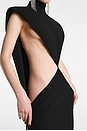 view 4 of 6 VESTIDO LARGO RAVENA in Black With Black