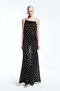 view 1 of 7 ROBE DE SOIRÉE SIAGRE in Black & Ivory Dot