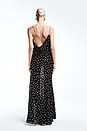 view 4 of 7 ROBE DE SOIRÉE SIAGRE in Black & Ivory Dot