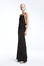 view 5 of 7 ROBE DE SOIRÉE SIAGRE in Black & Ivory Dot