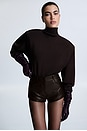 view 4 of 4 Leonora Leather Short in Brown