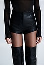 view 4 of 4 Leonora Leather Short in Black