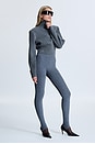 view 4 of 7 Polinna Rib Half Zip in Grey