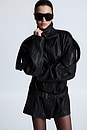 view 1 of 6 Rouen Leather Jacket in Black
