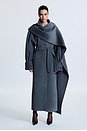 view 1 of 6 Sacha Wool Trench in Grey