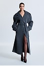 view 2 of 6 Sacha Wool Trench in Grey