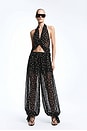 view 1 of 5 PANTALON BENOIT in Black & White Dot