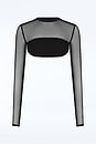 view 7 of 7 Etienor Crop Top in Black
