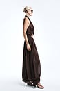 view 4 of 6 Adela Georgette Silk Top in Brown