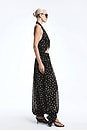 view 4 of 6 Adela Georgette Silk Top in Black & White Dot