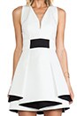 view 5 of 5 Bonded Neo Flounce Dress in White