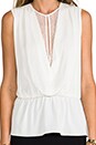 view 4 of 5 Lace Illusion Top in Ivory