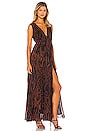 view 2 of 3 Aine Maxi Dress in Brown