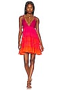 view 1 of 3 Short Dress in Orange & Pink