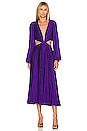 view 1 of 3 Cassi Long Sleeve Midi Dress in Purple