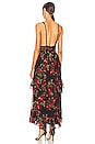 view 3 of 3 Maxi Dress in Black & Red Roses