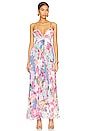 view 1 of 3 Aster Maxi Dress in Pink & Powder Blue