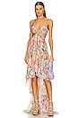 view 1 of 4 Rio Beaded High Low Dress in Multicolor Tropical