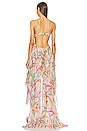 view 3 of 4 Rio Beaded High Low Dress in Multicolor Tropical
