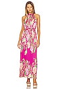 view 1 of 3 Chloe Long Dress in Fuchsia Pink
