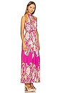 view 2 of 3 Chloe Long Dress in Fuchsia Pink