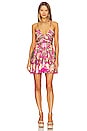 view 1 of 3 Chloe Short Dress in Fuchsia Pink