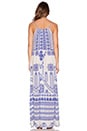 view 3 of 3 Back to Greece Maxi Dress in Cross Print