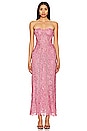 view 1 of 4 X Revolve Paris Lace Midi Dress in Blush