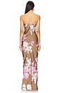 view 3 of 3 Maxi Strapless Dress in Brown Pink