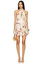 view 1 of 3 Mini Dress in Cream Pink Mulit