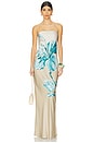 view 1 of 3 MAXIVESTIDO DRESS in Beige Blue
