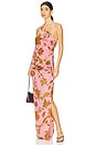 view 1 of 4 One Shoulder Ruched Maxi Dress in Peach