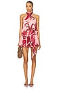view 1 of 3 Mini Dress in Pink & Burgundy