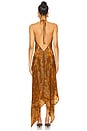 view 3 of 3 VESTIDO TIPO LENÇO ASSIMÉTRICO in Brown