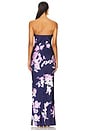 view 3 of 3 Strapless Maxi Dress in Blue