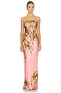 view 2 of 4 Strapless Maxi Dress in Pink