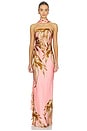 view 3 of 4 Strapless Maxi Dress in Pink
