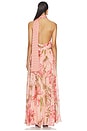 view 3 of 3 Ruched Sash Maxi Dress in Peach