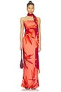 view 1 of 4 Strapless Maxi Dress in Terracotta