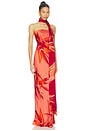 view 3 of 4 Strapless Maxi Dress in Terracotta